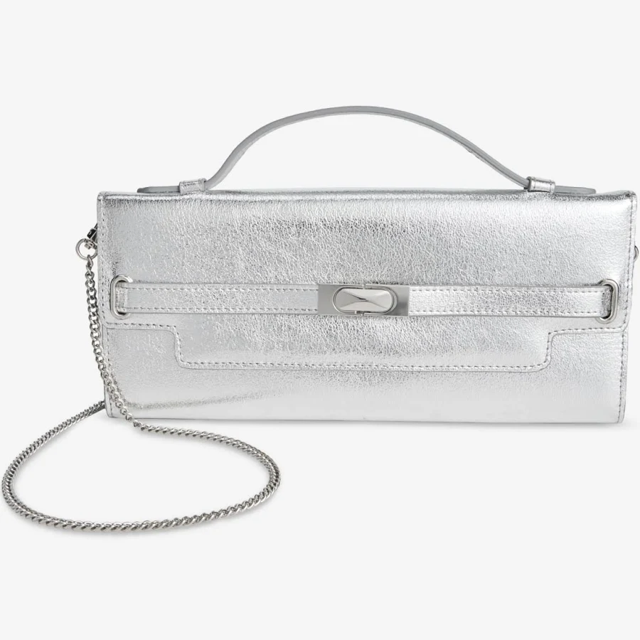 bag INC International Concepts Women's Avahh Sculpted Metallic Clutch Macy's $39.75