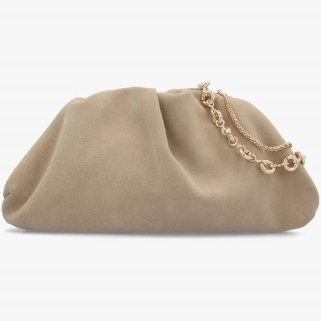 bag Inrouche Suede Ruched Clutch Bag Daniel Footwear $168.55