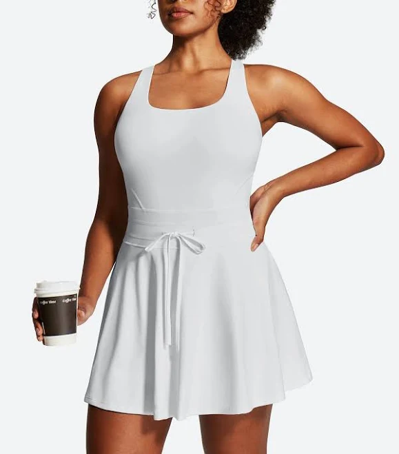 activewear Iuga Tennis Mini Dress with Built-in Shorts & Pockets IUGA $42.99