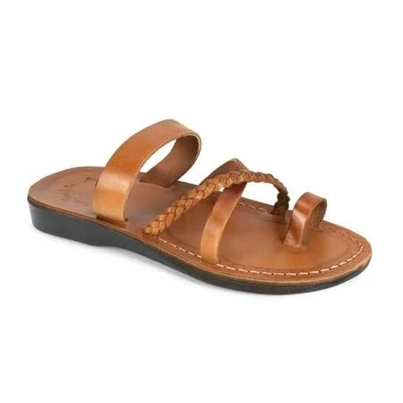 shoes Jerusalem Sandals Women's Sophia Braided Leather Sandals Walmart - Jerusalem Sandals, Inc $77.95