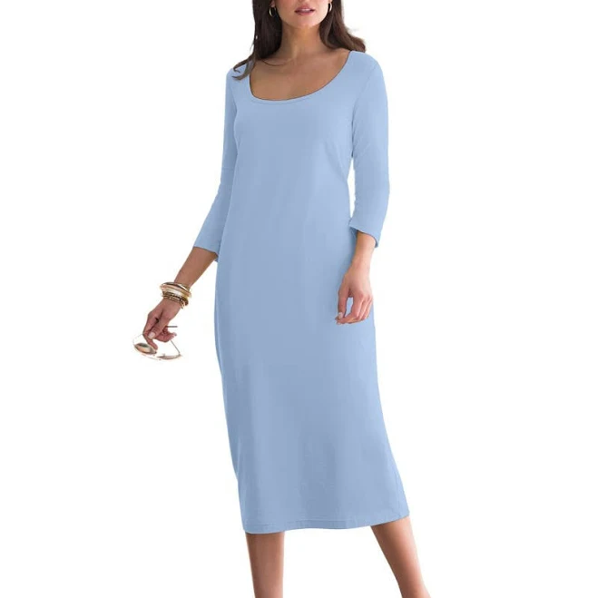 outfits Jessica London Women's Plus Size Stretch Cotton T-Shirt Dress Nordstrom $32.29