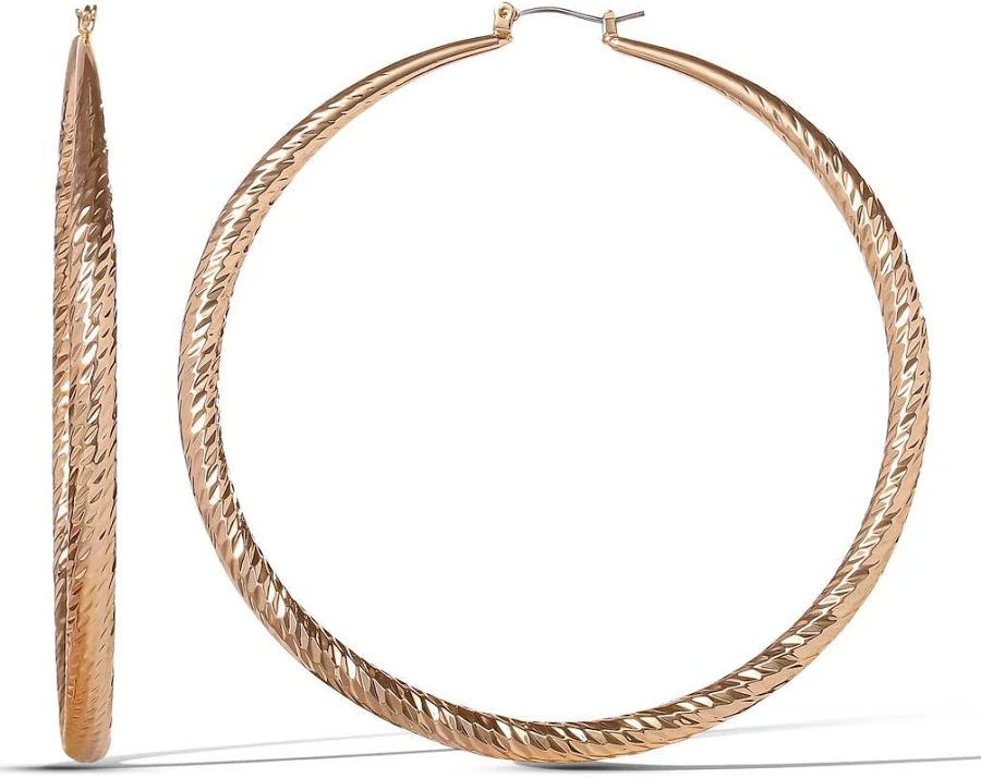 accessory Jessica Simpson Wide Textured Hoop Earrings Nordstrom $21