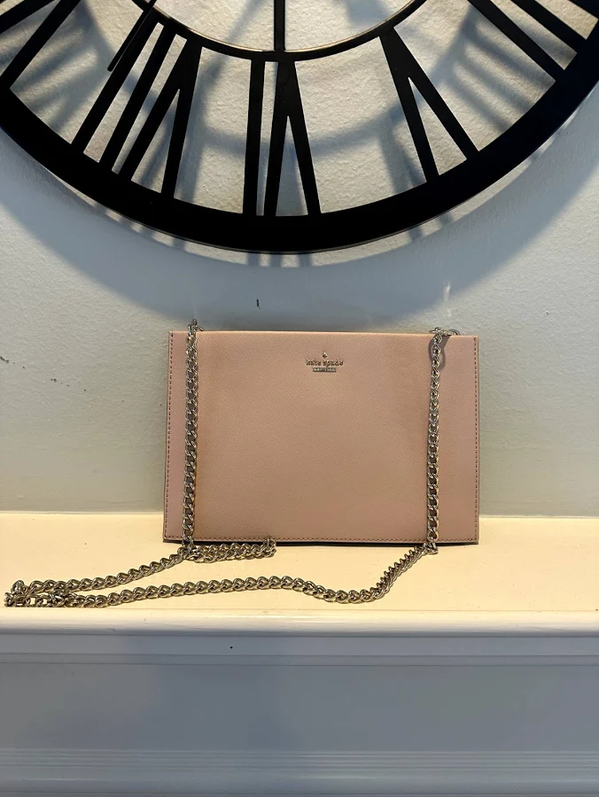 bag Kate Spade York - Saffiano Leather Shoulder Bag, Blush Pink, Gold eBay $65