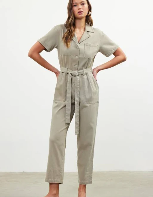 outfits Kendall Washed Utility Jumpsuit Teal Poppy $99