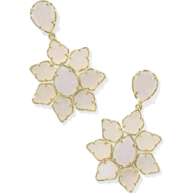 accessory Kendra Scott Greta Gold Drop Earrings with Iri Drusy Kendra Scott $129.97