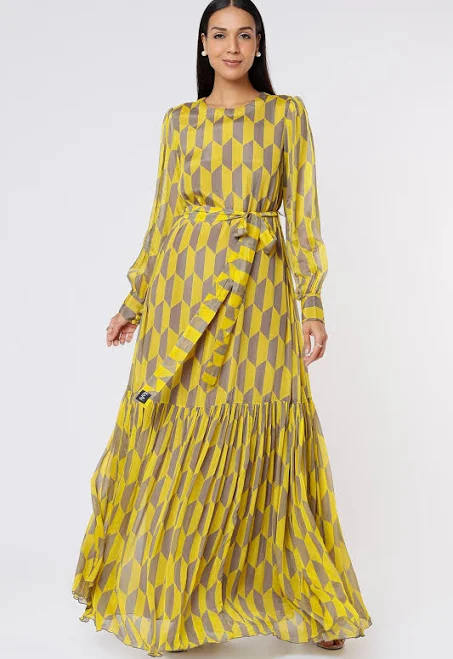 dress Koai Women's Printed Maxi Dress with Belt Pernia's Pop Up Shop $231