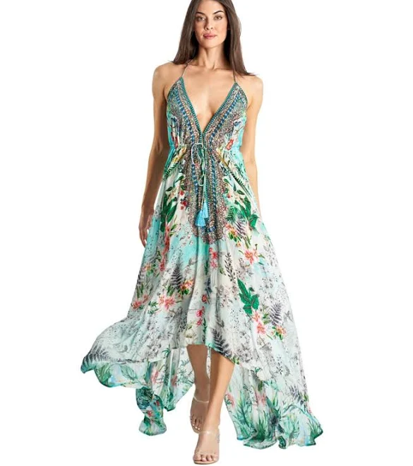 dress La Moda Women's Maxi Boho Halterneck Sundress Macy's $289