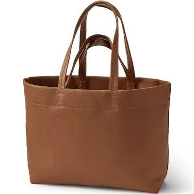 bag Lands' End Women's Faux Leather Tote Target $38.97