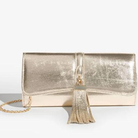 bag Lipsy Tassel Trim Clutch Bag Next USA $62