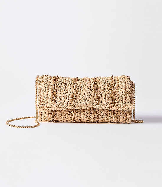 bag Loft Women's Straw Chain Bag LOFT $34.97