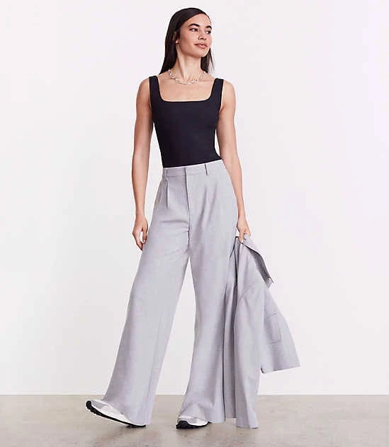 top Loft Women's Versa Ribbed Square Neck Bodysuit LOFT $22.48