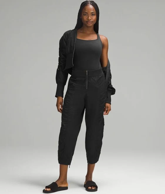 top lululemon Wundermost Ultra-Soft Nulu Square-Neck Sleeveless Bodysuit - Size XS - Black lululemon $24