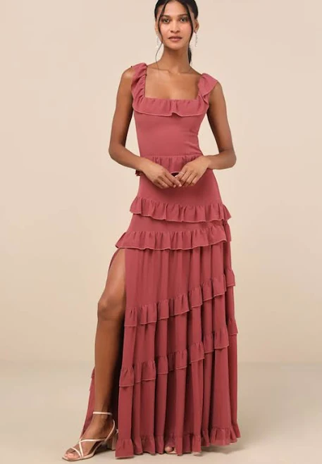 dress Lulus Compelling Romantic Ruffled Tiered Maxi Dress Lulus $94.4