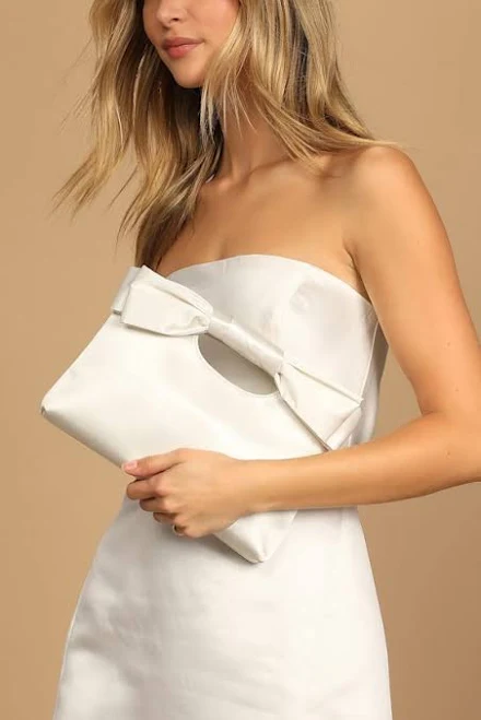 bag Lulus Satin Bow Clutch Lulus $35