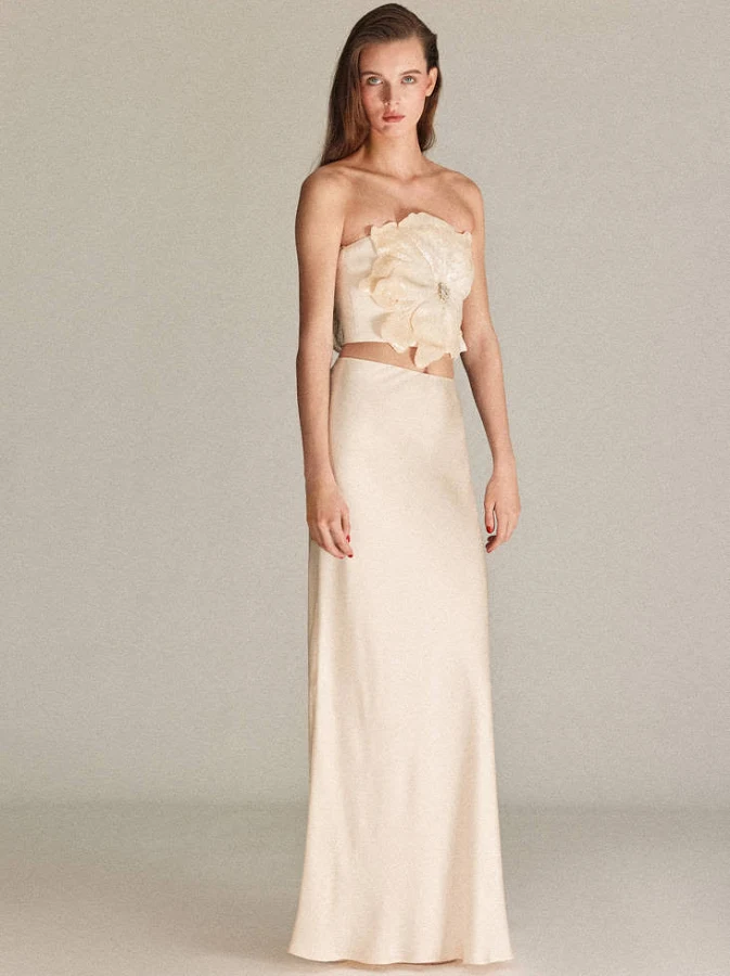maxi skirt MANGO Satin Maxi-Skirt shop.mango.com $270