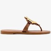shoes Margherita Thong Sandal with Gold Hardware larroude.com $161
