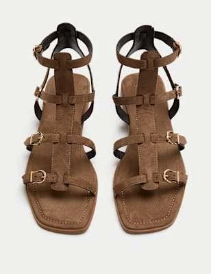 shoes Marks & Spencer Strappy Flat Gladiator Sandals Marks & Spencer - United States $54.99