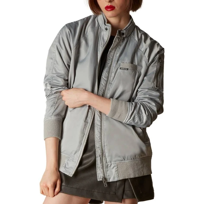 jacket Members Only Women's Satin Boyfriend Jacket Macy's $98