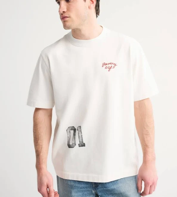top Men's Abercrombie & Fitch Premium Heavyweight 2.0 Graphic Tee Abercrombie & Fitch $24.99