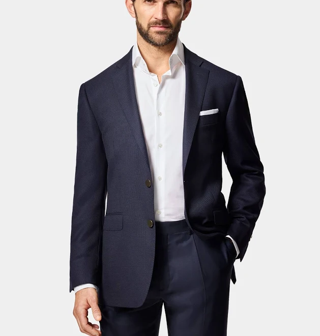 blazer Men's Hawes & Curtis Navy Slim Blazer Hawes & Curtis USA $399