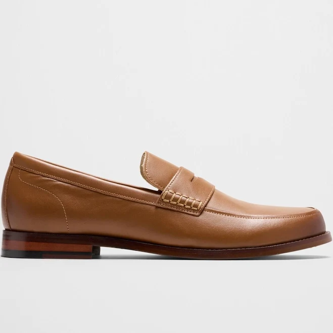 shoes Men's Leather Penny Loafers Banana Republic Factory $82.5
