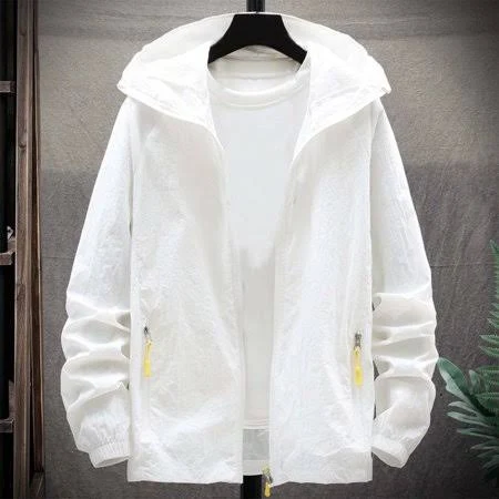 outerwear Men's Lightweight Breathable Nylon Hooded Windbreaker Jacket with UPF 50+ Sun Walmart - Guzom Clothing $16.63