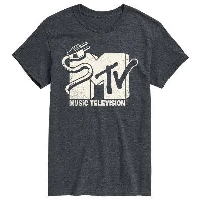 top Men's MTV Unplugged Logo Short Sleeve Graphic T-Shirt - Heather Charcoal - 4 X-Large Target $22.99