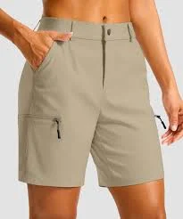 shorts Mid Rise Cargo Short 7'' - Light Khaki / XS G Gradual $34.99