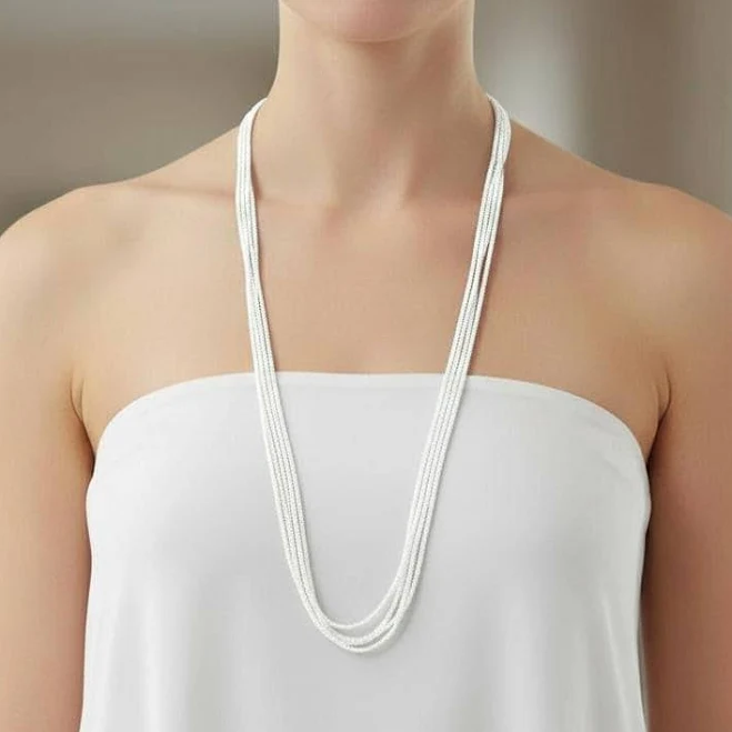 accessory Minimalist Boho Beaded Necklace Etsy - StephanieMartinCo $29