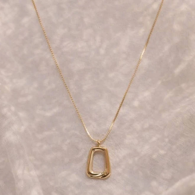 accessory Minimalist Dainty Geometric Pendant Necklace Etsy - Seller $25.2