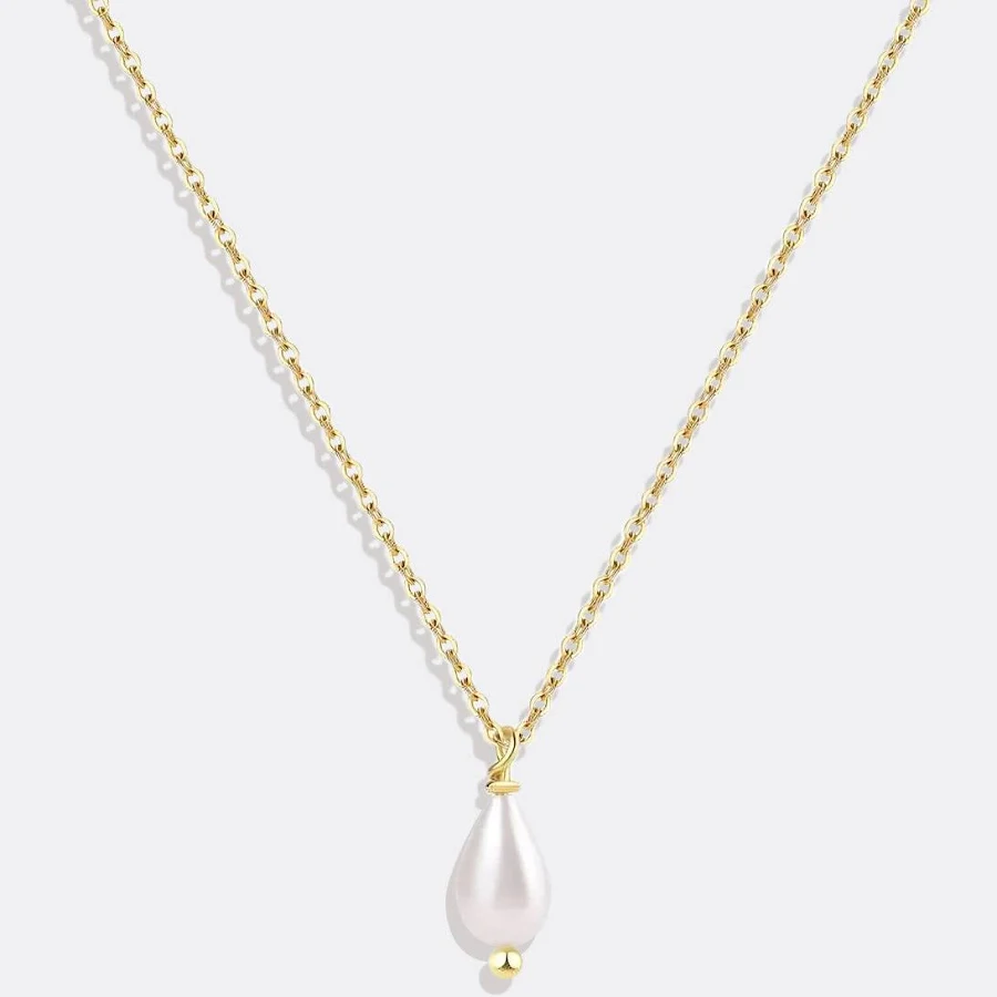 accessory Mint & Lily Dainty Pearl Drop Necklace Mint & Lily $29