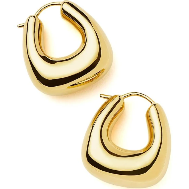 accessory Missoma 18K Gold Plated Sculptural Chubby Hoop Earrings Nordstrom $181
