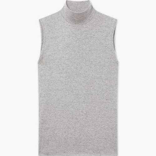 top Modal / Cashmere Mock Neck Tank Top MaisonCashmere.com $77
