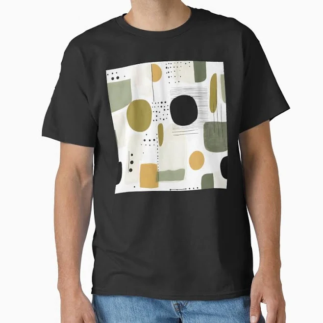 t-shirt Modern Abstract Classic T-Shirt Redbubble $16.79