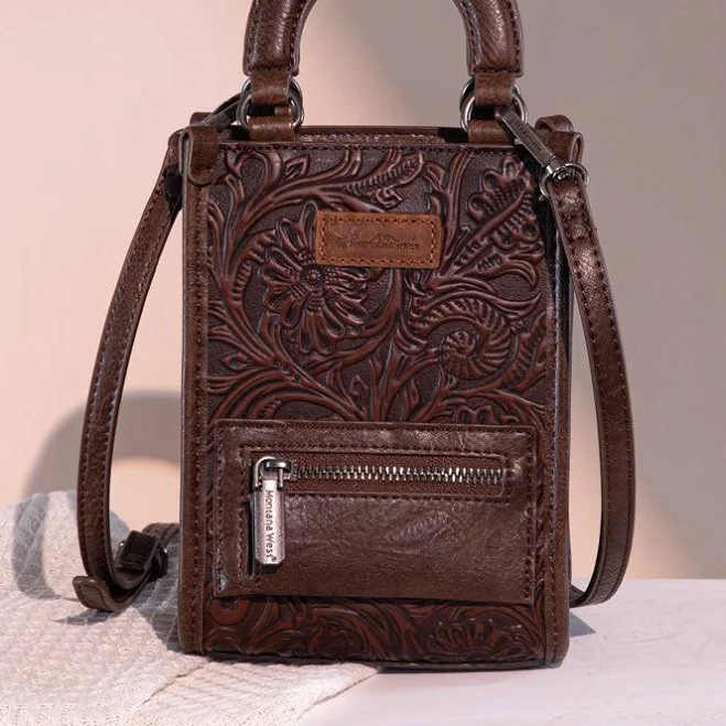 bag Montana West Tooled Mini Crossbody Phone Purse Montana West $34.99