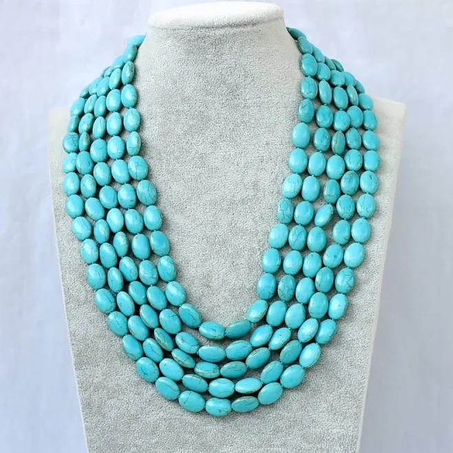accessory Mother Daughter Multi-Layered Turquoise Necklace Etsy - AmyStoresArt $32.99