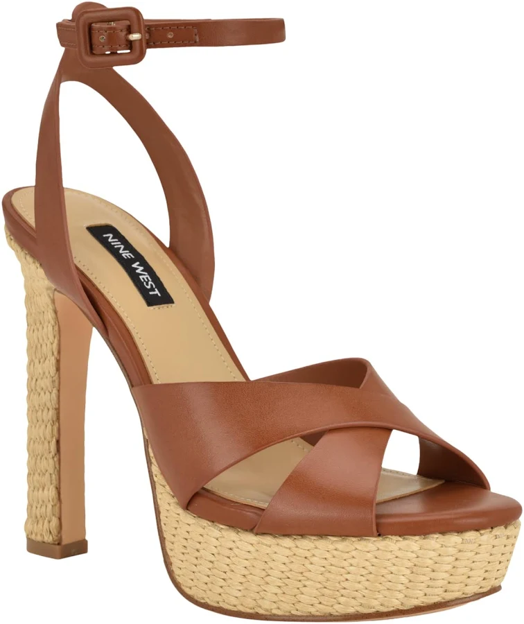 shoes Nine West Women's Weston Platform Criss-Cross Sandals Macy's $65.4