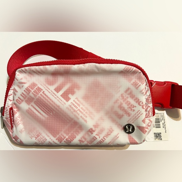 bag NWT Lululemon Everywhere Belt Bag 1L White/Red Poshmark $50