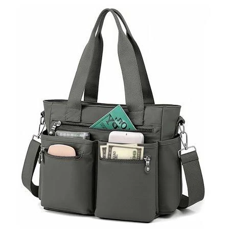 bag Nylon Crossbody Tote Bag with Multiple Pockets Walmart - The Seasonal Shoppe $22.99