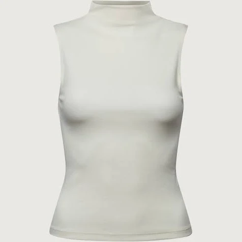 top Oak + Fort Fitted Mockneck Sleeve Tank Top Oak and Fort US $34