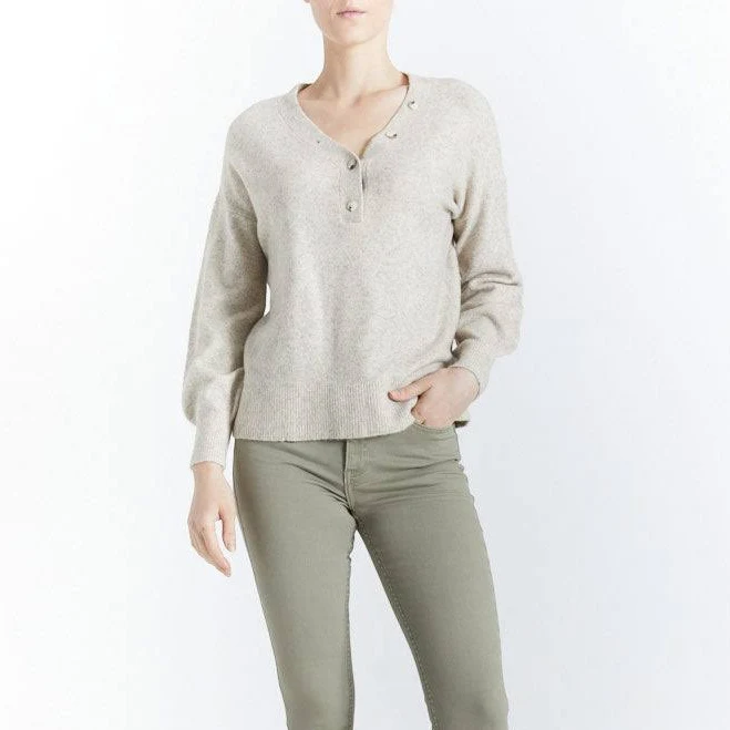 t-shirt Oat New York Women's Button Neck Henley Forever 21 $15.8
