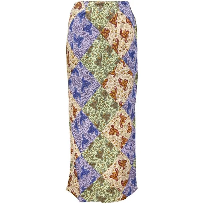 skirt Old Glory Women's Paisley Patchwork Long Skirt Old Glory $16.94