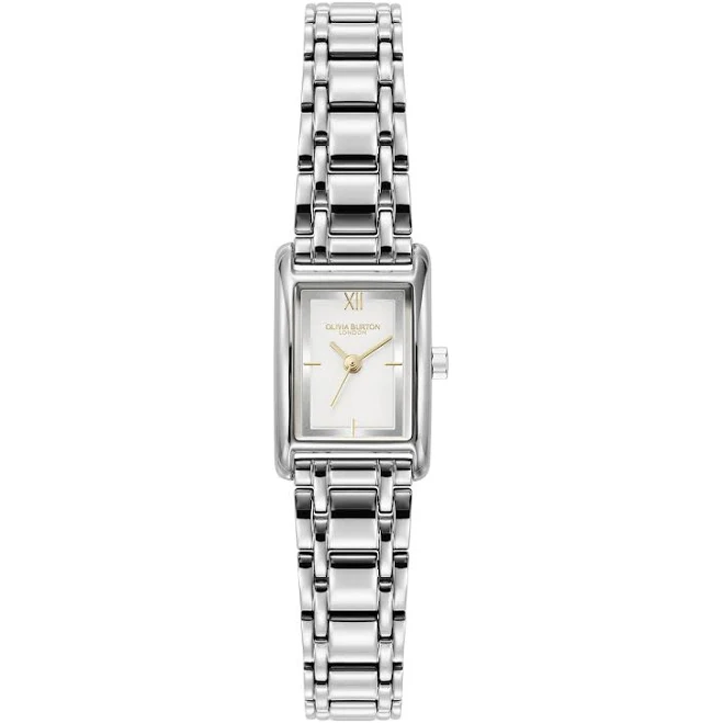 accessory Olivia Burton Women's Mini Grove Rectangular Stainless Steel Bracelet Watch Olivia Burton $165