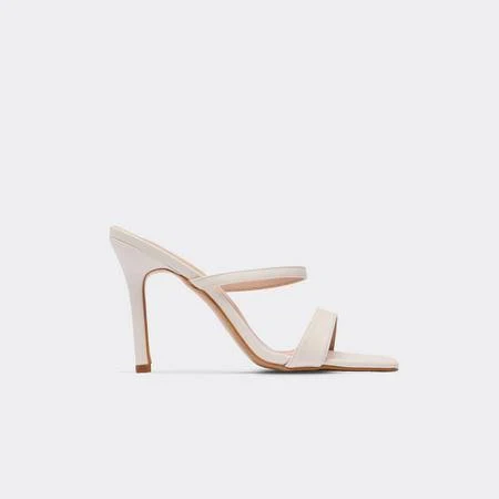 shoes Olivia Double Strap Square Toe Heeled Faux Leather Mule EGO Shoes US $31.2