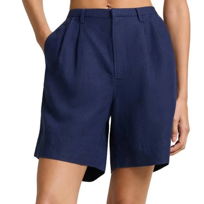 shorts Onia Women's Air Linen Pleated Bermuda Shorts Bloomingdale's $180