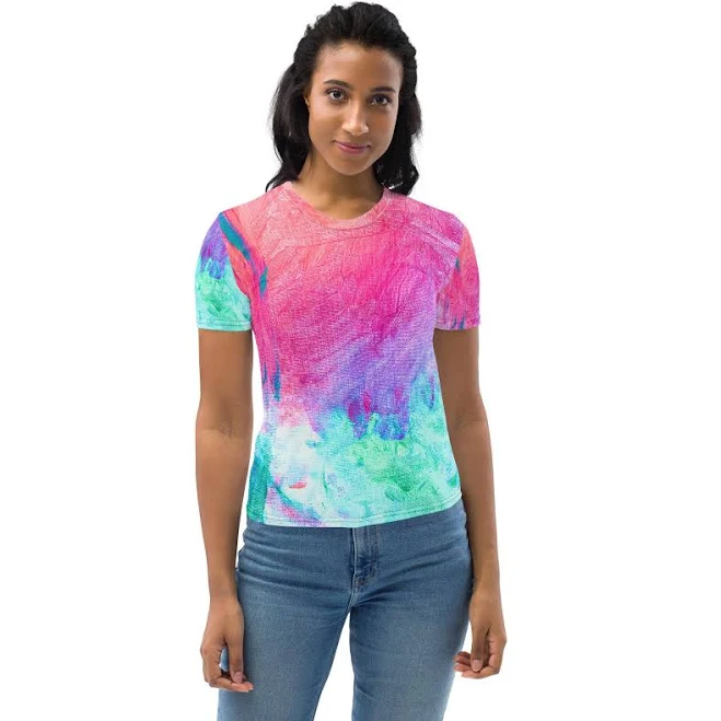 top Pastel Abstract Art Women's Tee Etsy - Seller $29.49