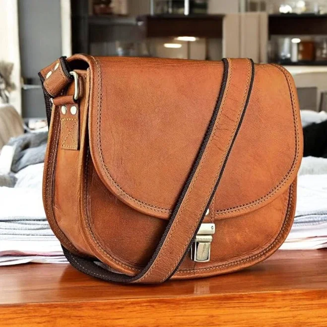 bag Personalized Leather Saddle Crossbody Purse Etsy - Seller $38.5
