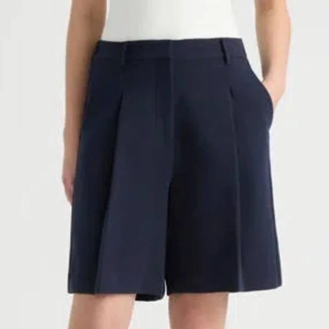 shorts Pleated Front Bermuda Shorts ModeSens $35