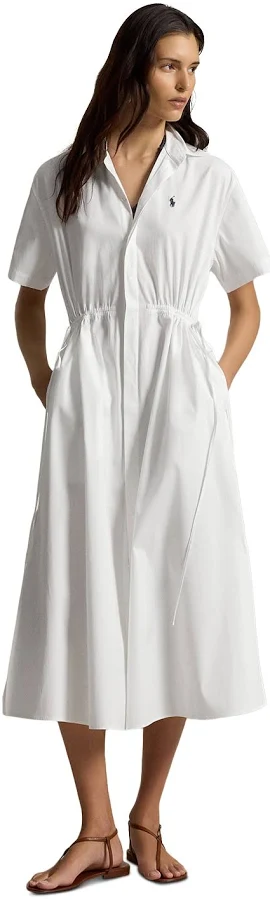 dress Polo Ralph Lauren Women's Cotton Drawcord Maxi Shirtdress Bloomingdale's $268
