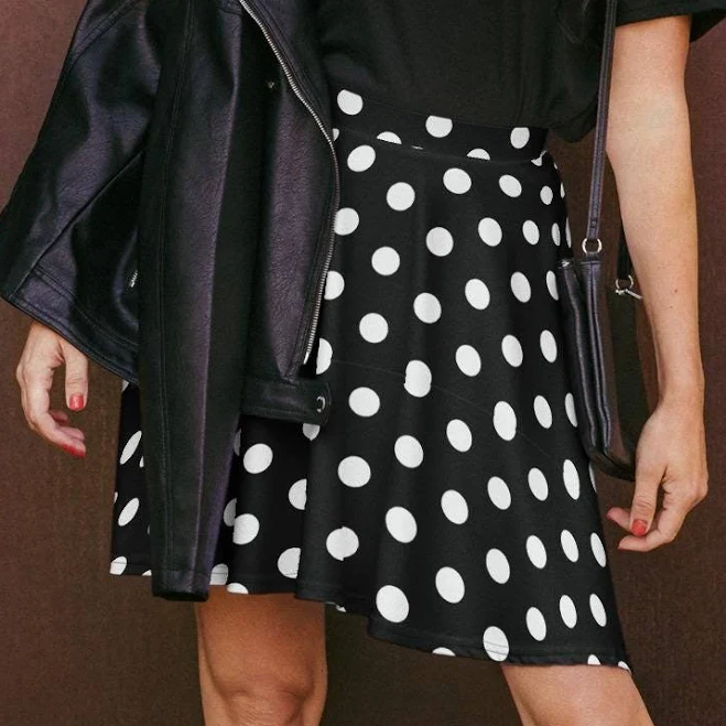 skirt Preppy Polka Dot Midi Skirt Etsy - Seller $51.98
